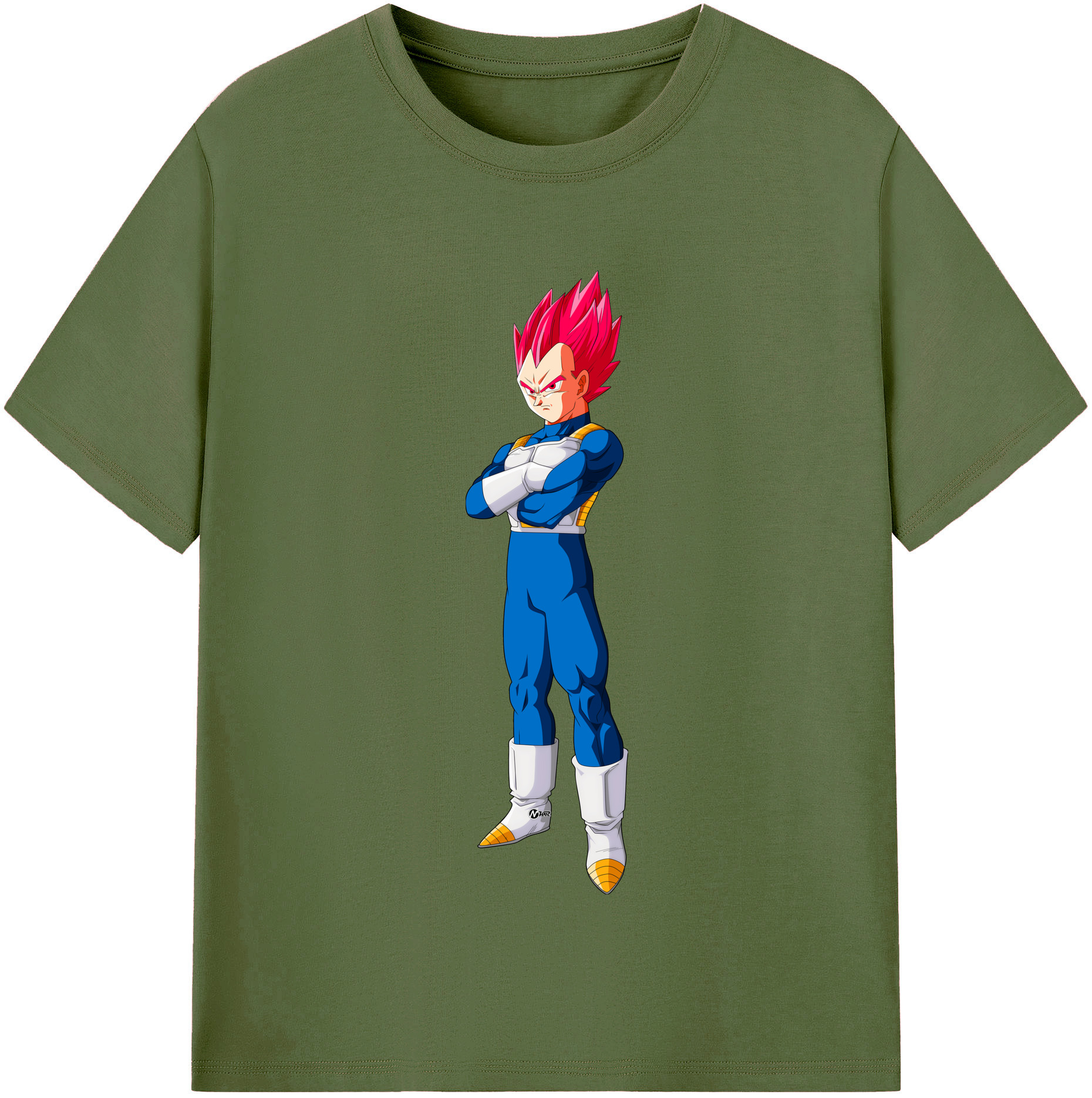 （画像用） ドラゴンボール ベジータ四世（Bejīta Yonsei）DRAGON BALL Vegeta IV 綿100％半袖Tシャツ（フロントプリント）